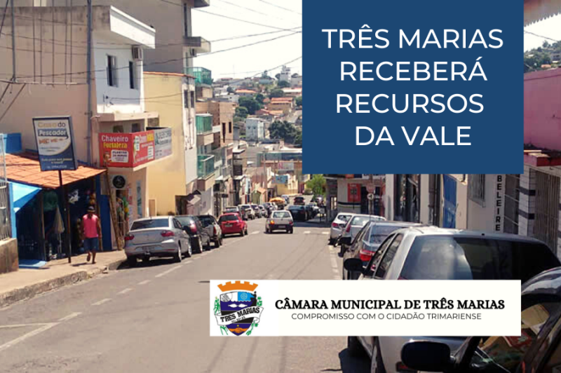 Três Marias receberá recursos da VALE
