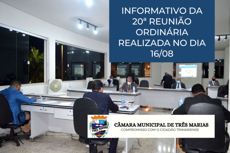 Informativo da 20ª Reunião Ordinária realizada no dia 16/08