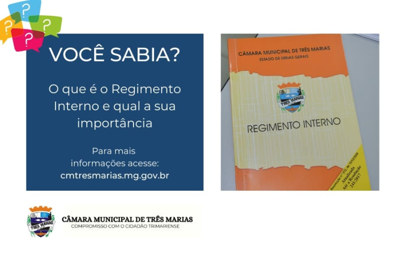 VOCÊ SABIA? O QUE É REGIMENTO INTERNO E QUAL A SUA IMPORTÂNCIA