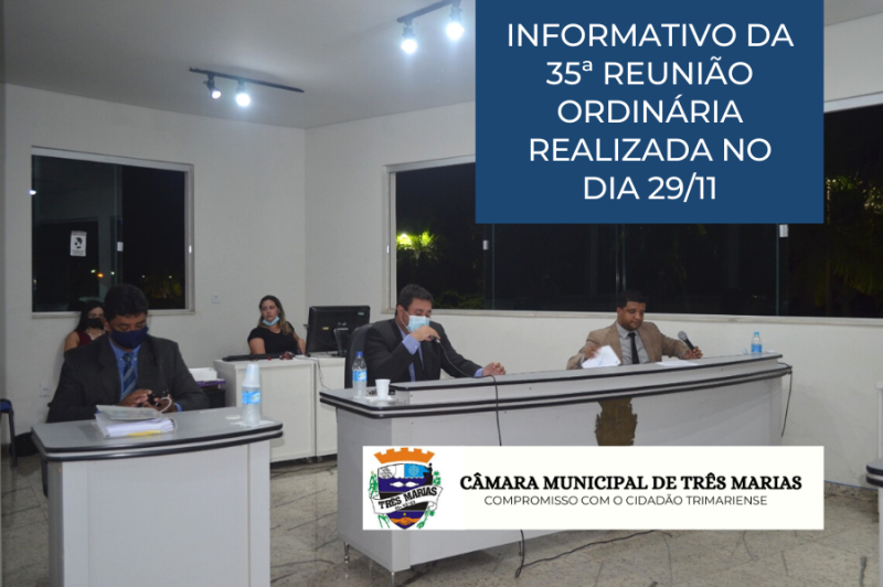 Informativo da 35ª Reunião Ordinária realizada no dia 29/11