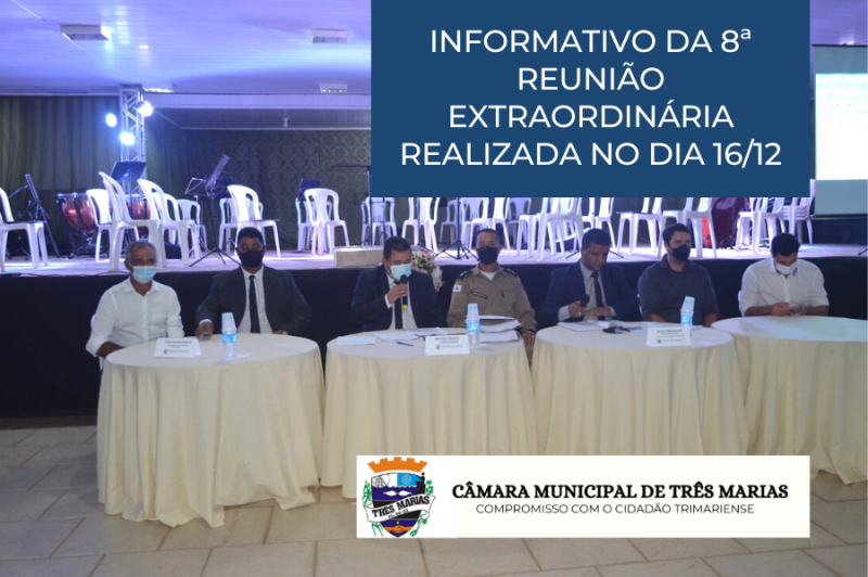 Informativo da 8ª Reunião Extraordinária realizada no dia 16/12