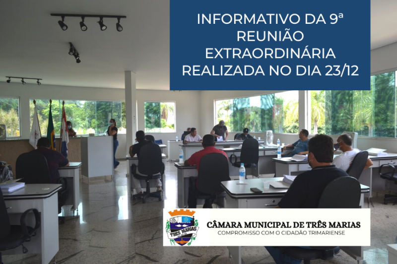 Informativo da 9ª Reunião Extraordinária realizada no dia 23/12