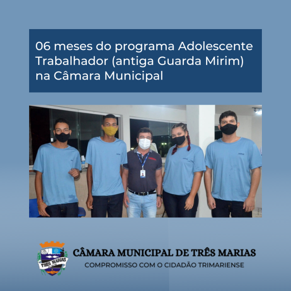 TRÊS MARIAS TEM ADOLESCENTE TRABALHADOR (ANTIGA GUARDA MIRIM)