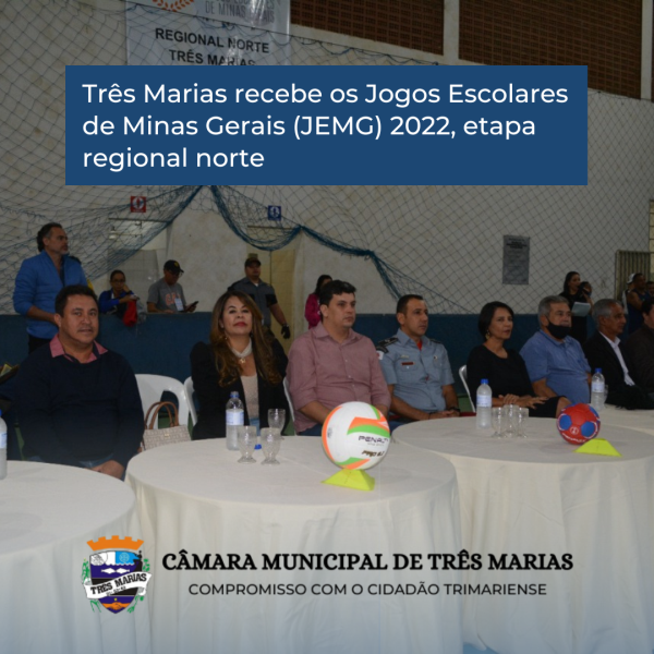 Três Marias recebe os Jogos Escolares de Minas Gerais (JEMG) 2022, etapa regional norte
