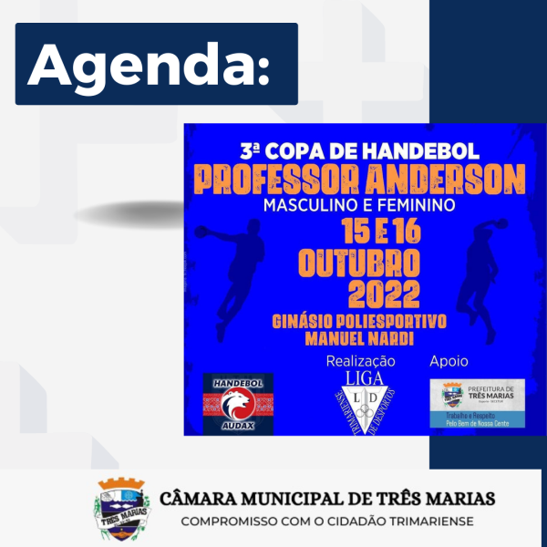 AGENDA: ESPORTES - 3ª COPA DE HANDEBOL (PROFESSOR ANDERSON)