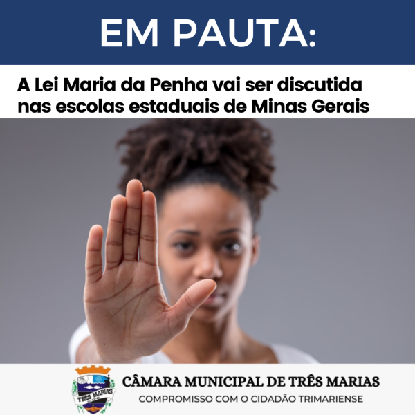 EM PAUTA: A Lei Maria da Penha vai ser discutida nas escolas estaduais de Minas Gerais 