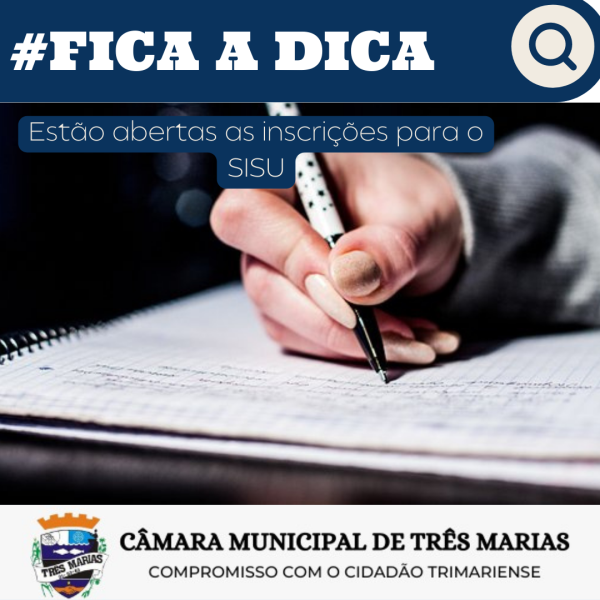 #FICA A DICA: Estão abertas as inscrições para o SISU