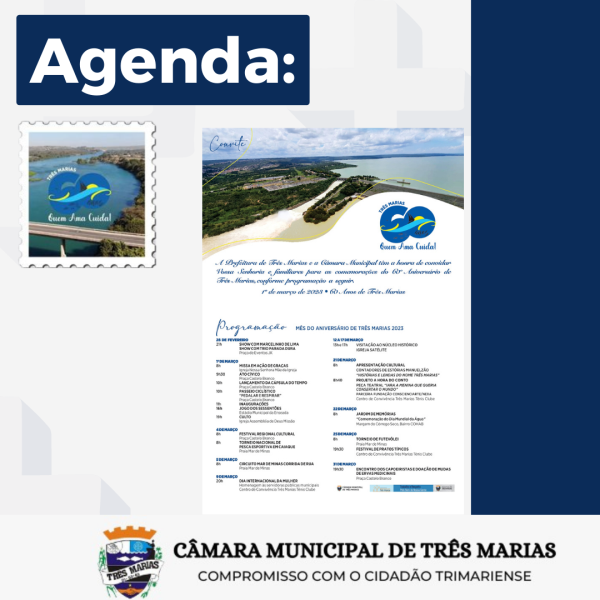 AGENDA: Três Marias 60 anos (PROGRAMAÇÃO)