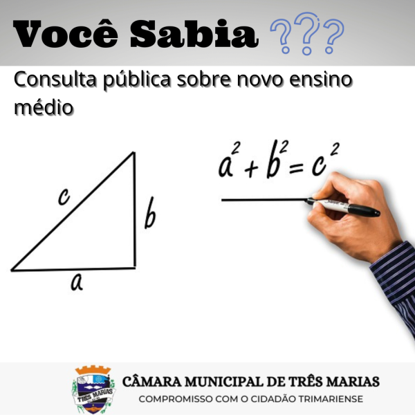 VOCÊ SABIA? Consulta pública sobre novo ensino médio