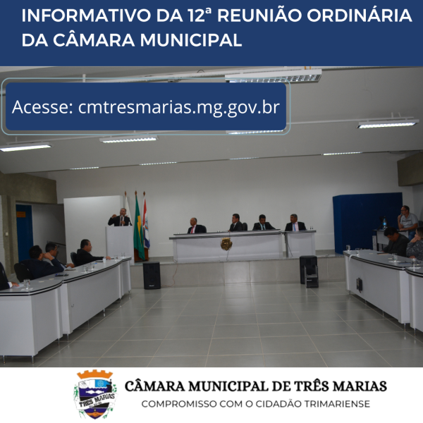 INFORMATIVO DA 12ª REUNIÃO ORDINÁRIA REALIZADA EM 03/04/2023