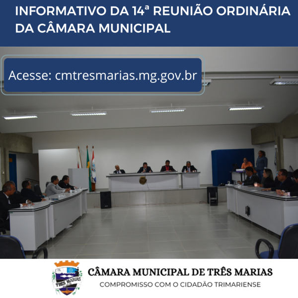 INFORMATIVO DA 14ª REUNIÃO ORDINÁRIA REALIZADA EM 17/04/2023