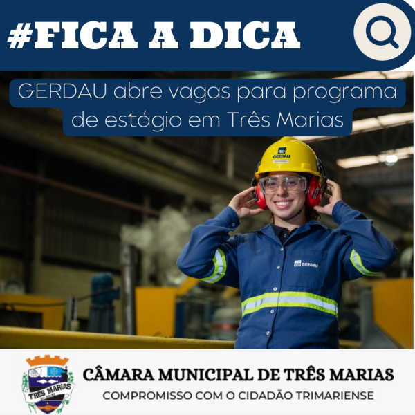 #FICA A DICA: GERDAU abre vagas para programa de estágio em Três Marias 