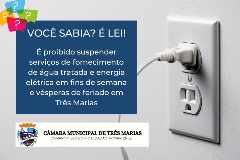 VOCÊ SABIA? É LEI!