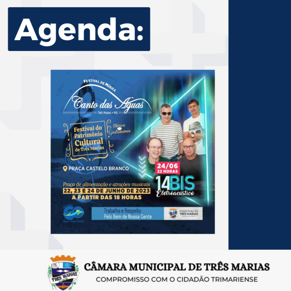 AGENDA: “Festival de Música Canto das Águas”