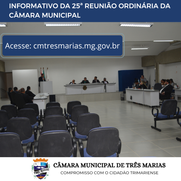 INFORMATIVO DA 25ª REUNIÃO ORDINÁRIA REALIZADA EM 07/08/2023