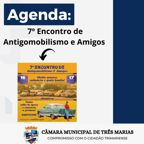 AGENDA: 7º Encontro de Antigomobilismo e Amigos