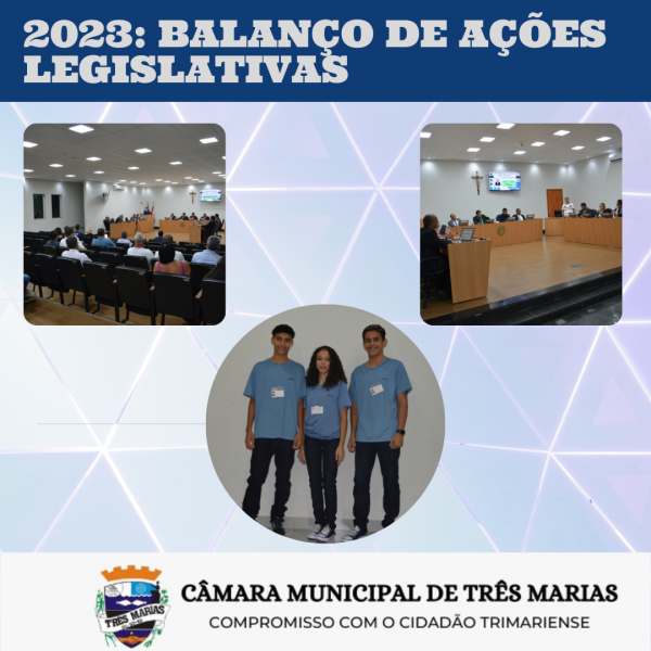 2023: BALANÇO DE AÇÕES LEGISLATIVAS 