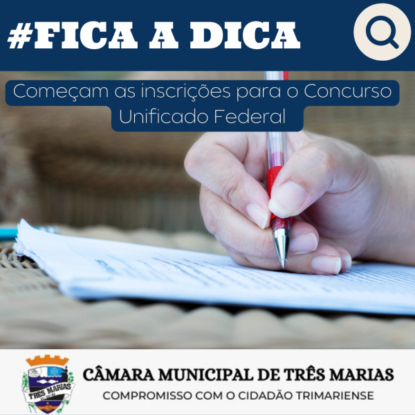 #FICA A DICA: Começam as inscrições para o Concurso Unificado Federal