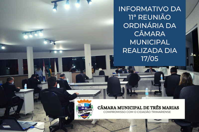 Informativo da 11ª Reunião Ordinária realizada no dia 17/05