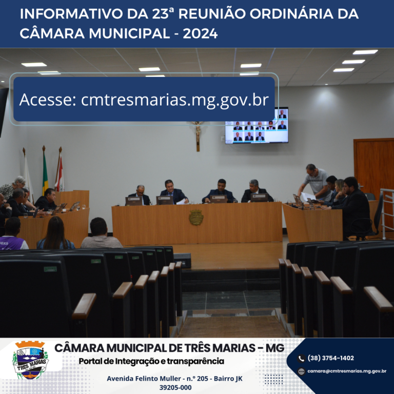 INFORMATIVO DA 23ª REUNIÃO ORDINÁRIA REALIZADA EM 17/06/2024