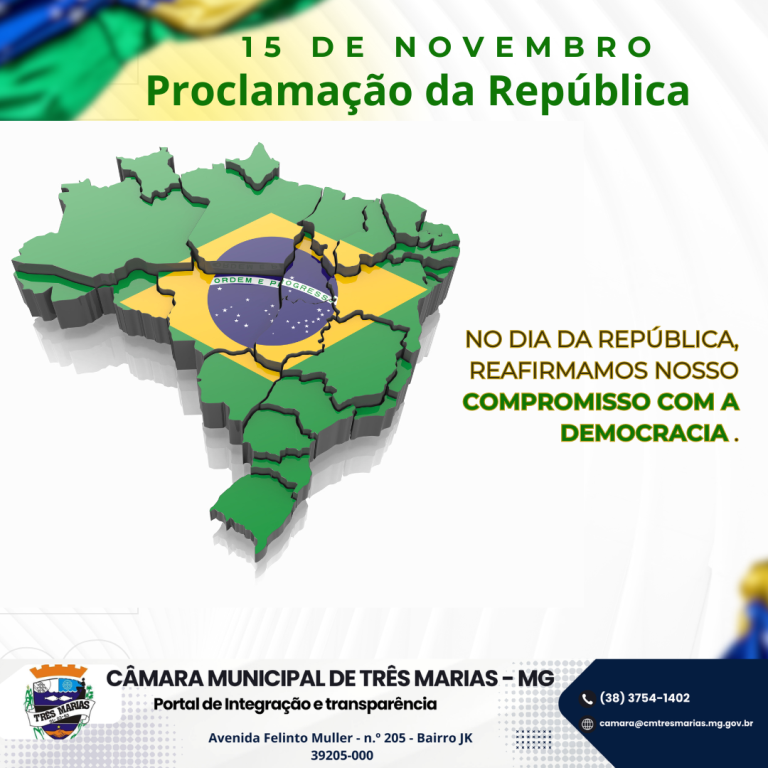 15 DE NOVEMBRO - DIA DA PROCLAMAÇÃO DA REPÚBLICA