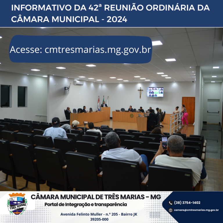INFORMATIVO DA 42ª REUNIÃO ORDINÁRIA REALIZADA EM 02/12/2024