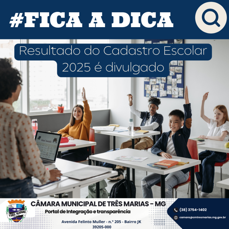 #FICA A DICA: Resultado do Cadastro Escolar 2025 é divulgado