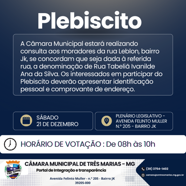 PLEBISCITO - 21/12 