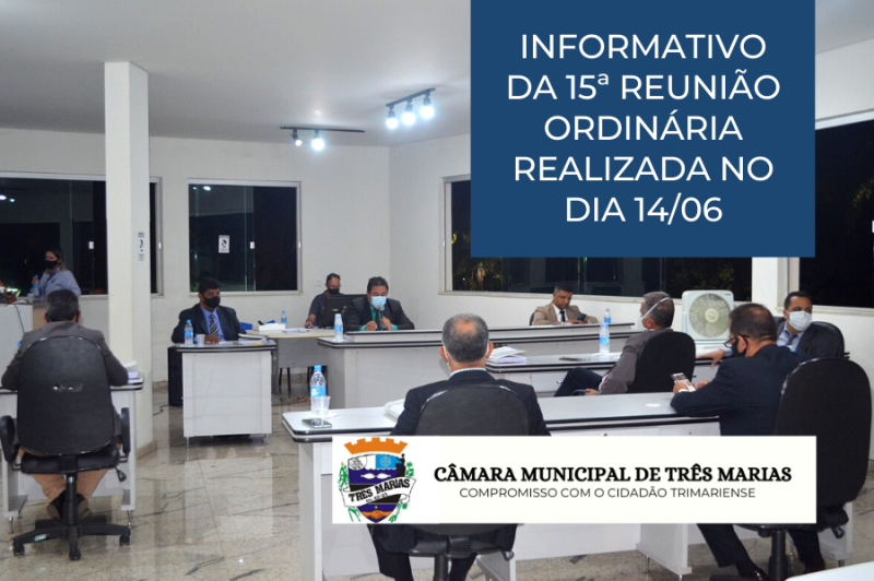 Informativo da 15ª Reunião Ordinária realizada no dia 14/06