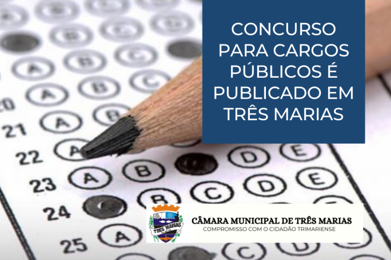 Concurso para cargos públicos é publicado em Três Marias